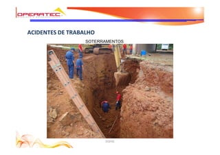 DQHSE
ACIDENTES DE TRABALHO
SOTERRAMENTOS
 