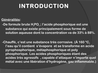 Acide phosphorique PPT