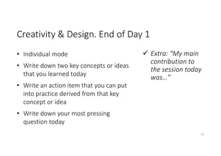 ACI design and creativity slides 2019 day1