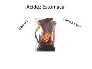 Acidez Estomacal
 