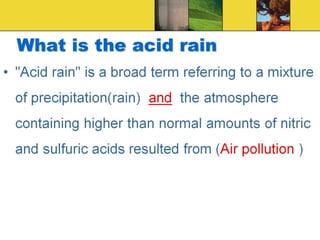Acidification & acid rain