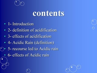 Acidification & acid rain
