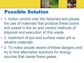 Acidification & acid rain
