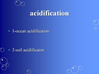 Acidification & acid rain
