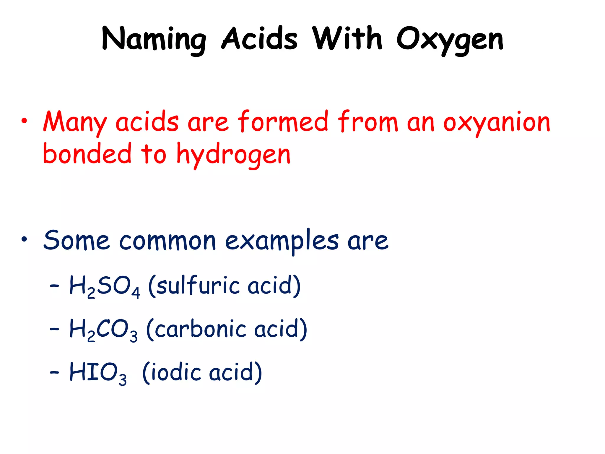 Acid nomenclature | PPTX