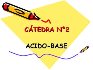 CÁTEDRA Nº2 ACIDO-BASE 