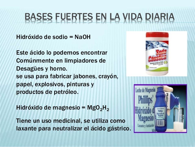 Àcidos bases en la vida diaria