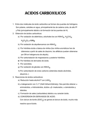 Acidos carboxilicos