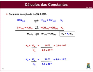 Cálculos das Constantes
                                                                           Prof. Nunes




     Pa...