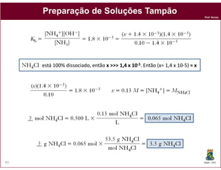 Preparação de Soluções Tampão
                                                                               Prof. Nunes

...