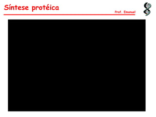 Síntese protéica Prof. Emanuel
 