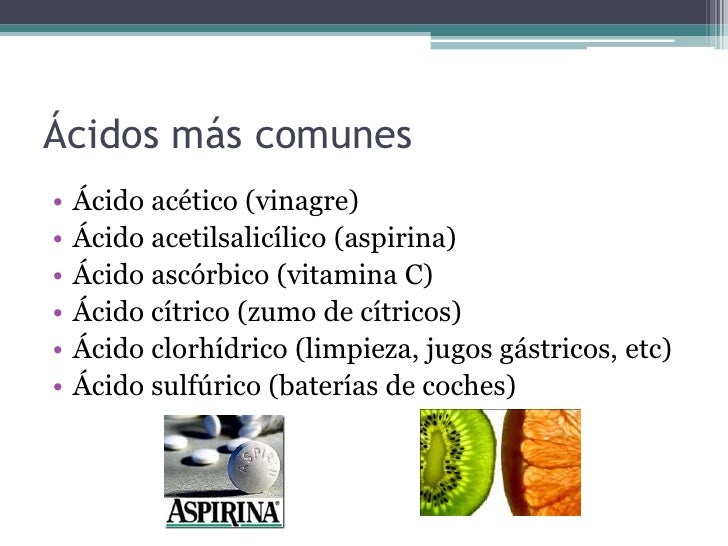 Resultado de imagen para acidos