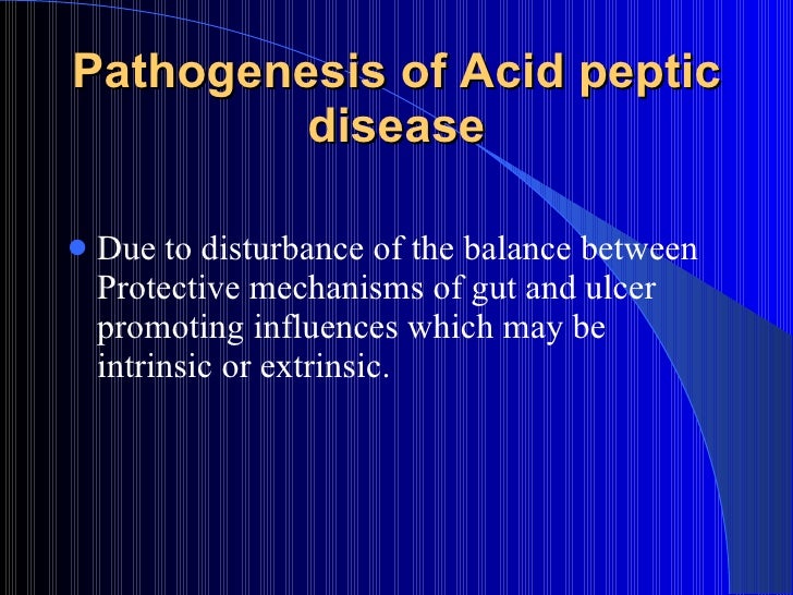 Acid peptic disease 1