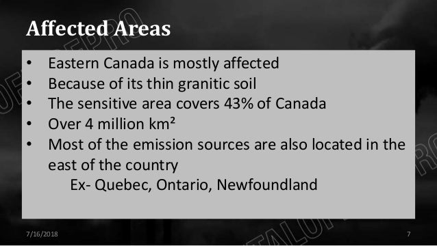 Case study of acid rain in australia picture