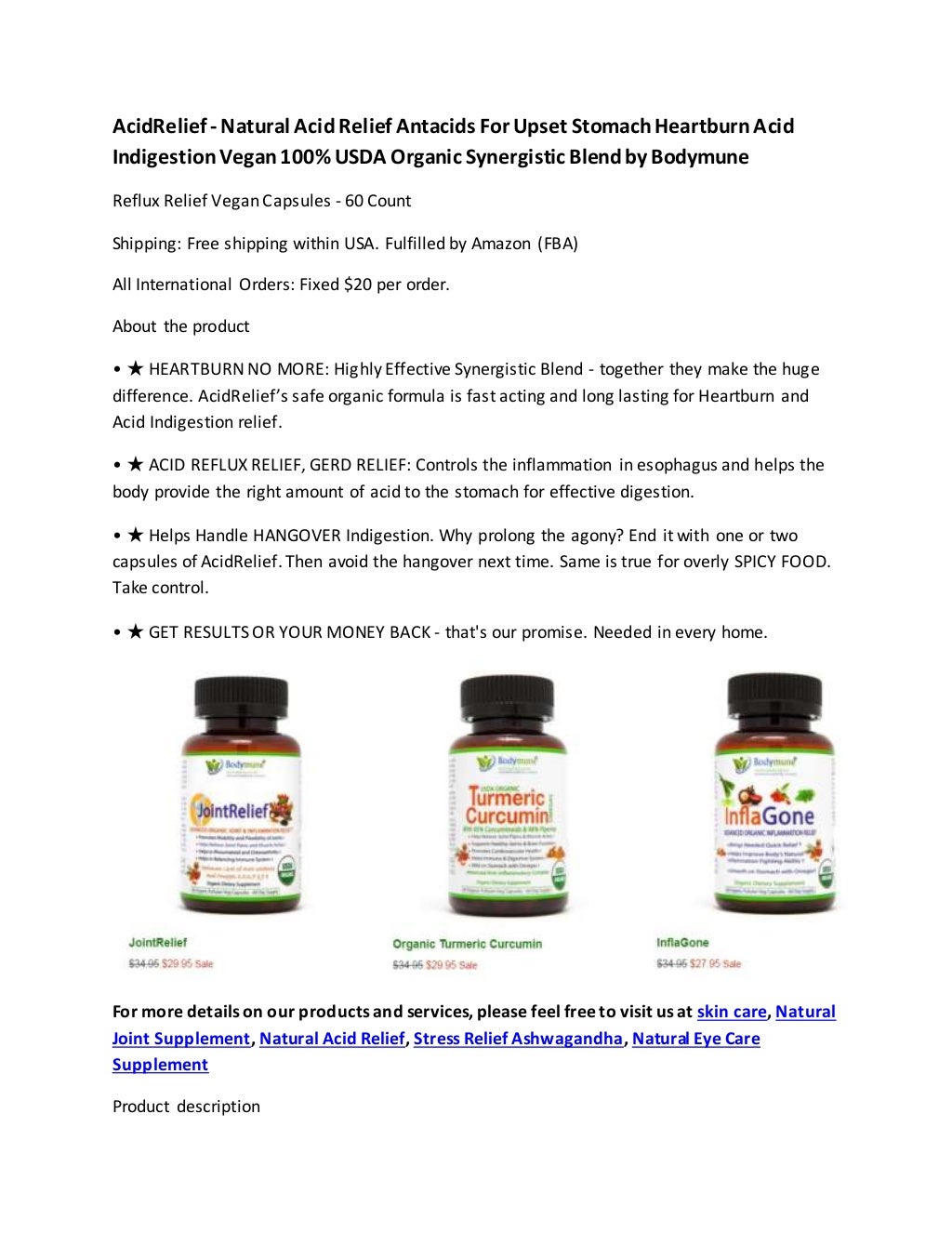 Acid relief natural acid relief antacids for upset stomach heartburn