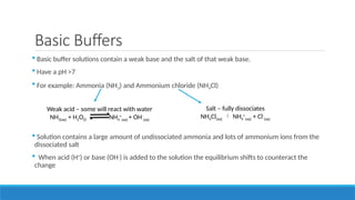 A level buffers an application including acids and bases | PPTX