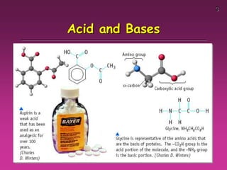 3
Acid and Bases
 