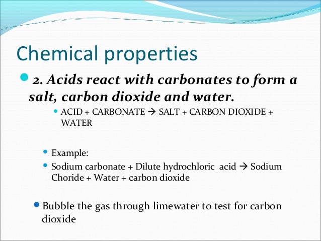 Acid Test Chemical Property Acid Test Chemical Property