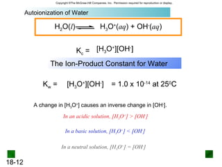 Water Constant Acids and bases | PPT
