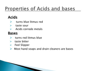 Acids and bases | PPTX