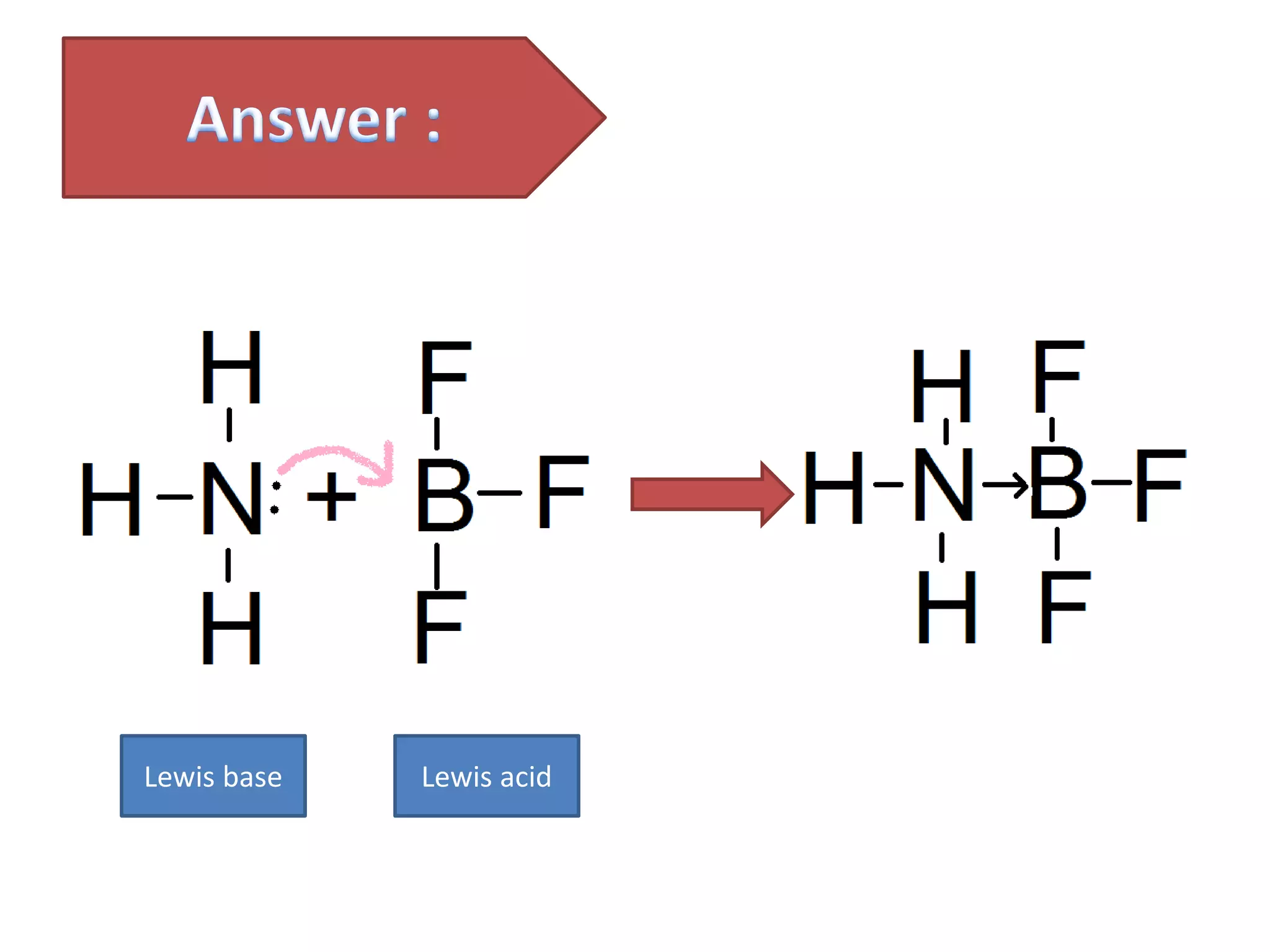Lewis base Lewis acid
 