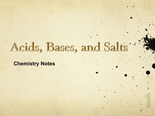 Acids, bases and salts according to the syllabus of CAIE and IGCSE | PPT