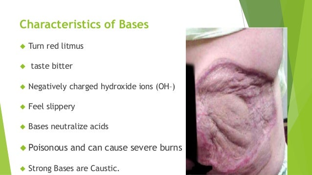 which is a characteristic of a base