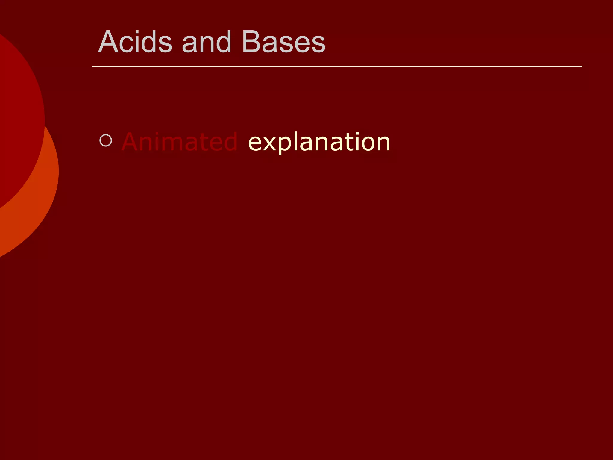 Acids and Bases Animated  explanation 
