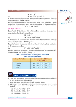 Acids, bases and salts | PDF