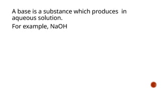 Acids, bases and salt. Very comprehensive | PPTX