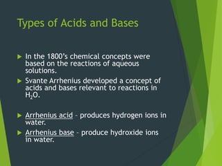 Ancient Acids Acids, bases, & salts | PPT