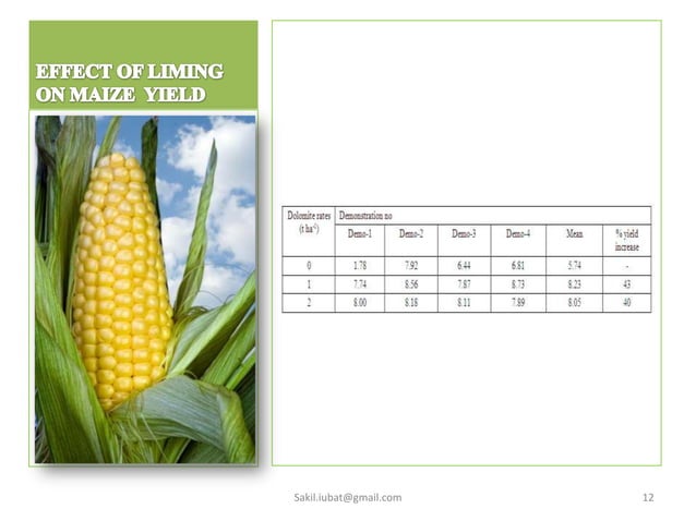 Acid soil amendment through liming | PPTX