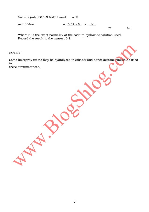 what is acid value and its significance