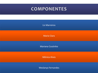 Lis Marreiros



   Maria Clara



 Mariana Coutinho



   Mônica Alves



Weslanya Fernandes
 