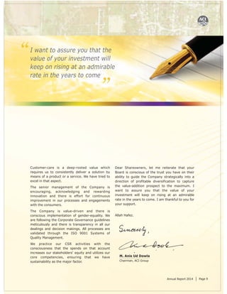 Aci fl annual report 2014 final | PDF