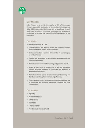 Aci fl annual report 2014 final | PDF