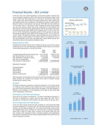 Aci fl annual report 2014 final | PDF