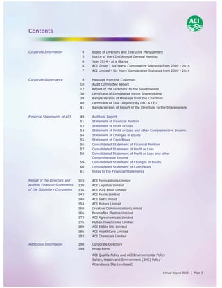Aci fl annual report 2014 final | PDF