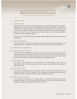 Aci fl annual report 2014 final | PDF