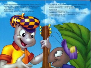 A cigarra e a formiga slides