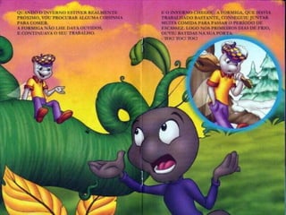 A cigarra e a formiga slides