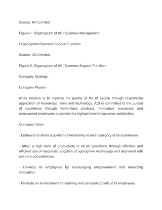 Aci management reporting system of aci | PDF