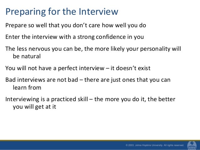 acing the interview