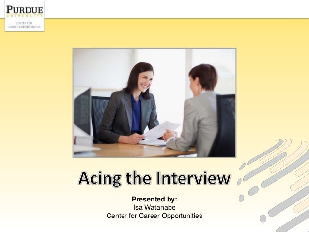 acing the interview