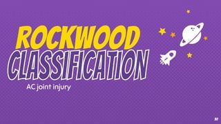 rockwood
AC joint injury
30
 