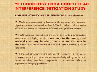 AC Interference on Buried Pipelines and its Mitigation | PPTX