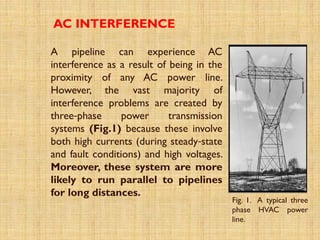AC Interference on Buried Pipelines and its Mitigation | PPTX