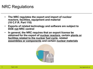 ACI Nuclear Export Control Slides | PPT