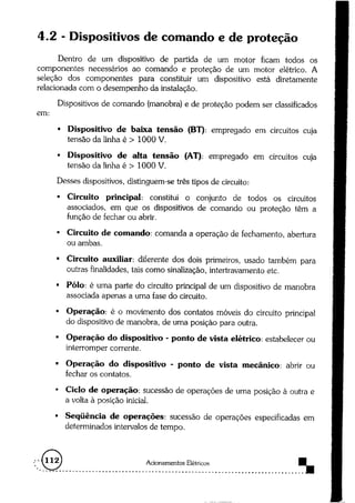 Acionamentos eletricos