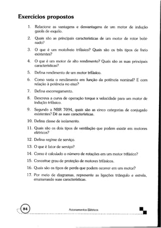 Acionamentos eletricos